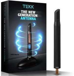 TEKK Short Antenna Compatible with 2007-2025 GMC Sierra 1500 / Designed for Optimized FM/AM Reception / 4.8 Inches
