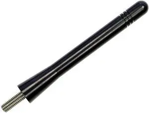 AntennaMastsRus - Made in USA - 4 Inch Black Aluminum Antenna is Compatible with Kawasaki Vulcan Vaquero | Voyager (2009-2023) (All Models)