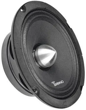 Timpano 6.5 Midrange Speaker TPT-MR6-4 Bullet 500 Watts, 4 Ohm, Shallow Mount 6.5 Inch Speakers PRO Audio Mid Range Loud Speaker (Single)