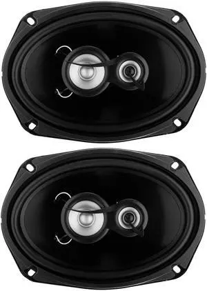 Planet Audio TRQ693 Torque Series 6 x 9 Inch Car Door Speakers - 500 Watts Max (per Pair), Coaxial, 3 Way, Full Range, 4 Ohms, Bocinas para Carro