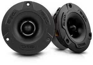 DS18 PRO-TWX1/BK 3.8" Aluminum Super Bullet Tweeter, 240W Max, 1" Aluminum 4-Ohms Voice Coil, Built in Crossover - PRO Tweeters are The Best in The Pro Audio and Voceteo Market (2 Speakers Included)