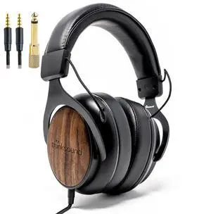 thinksound ov21- Wired Headphones - Over Ear Closed Back Pro Studio Monitor with Mic Professional Grade, Critically Acclaimed, with Detachable Corded Cable for Recording, DJ, Guitar, Music, Podcast