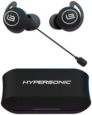 HyperSonic GAME: Ultimate Hyper Definition in-Ear Gaming Headphones (Explosive Bass, 3D Surround Sound, 10 Hours Playtime, Patented Magnetic Boom Mic, iPX6 Waterproof, Passive Noise Isolation) NEW