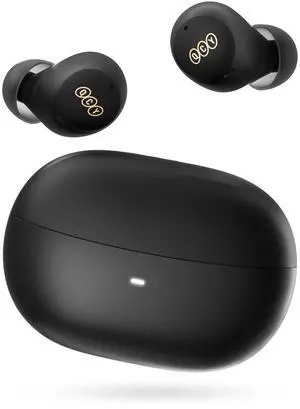 QCY HT07 Multi-Mode Active Noise Cancelling Wireless Earbuds, AI-Enhanced Calls Bluetooth Headphones with 6 Mics, Anti-Wind Noise, Transparency, App for Custom EQ, 32H Playtime, Bluetooth 5.2