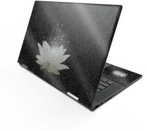 MightySkins Glossy Glitter Skin Compatible with HP Envy x360 15" (2022) - Twilight Lotus | Protective, Durable High-Gloss Glitter Finish | Easy to Apply, Remove, and Change Styles | Made in The USA