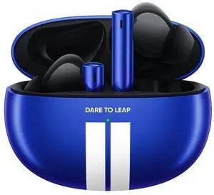 realme Buds Air 3 Wireless Earbuds, Active Noise Cancellation, 10mm Dynamic Bass Boost Driver, Up to 30 Hours Playtime, IPX5 Water Resistance - (Lemans Blue)