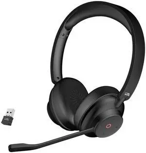 Cyber Acoustics Essential Wireless Headset (HS-1500BT)  Professional Headset Optimized for UC Platforms, ANC & ENC Technology Ensure Quality Audio for Calls & Music with All Day Comfort