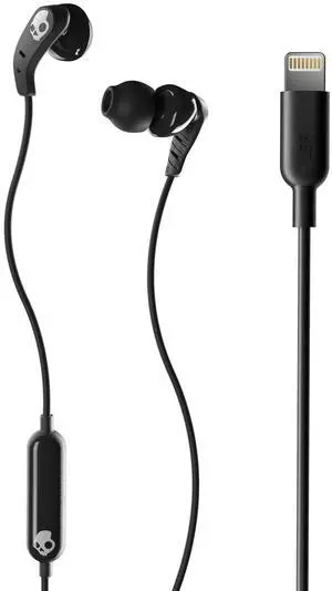 Skullcandy Set Lightning In-Ear Wired Earbuds, Microphone, Works with iPhone - True Black