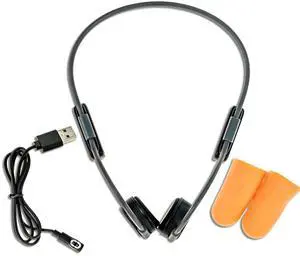 Spracht BH500 Bone Conduction Headphones Bluetooth with USB Cable | Bonehead Sport Waterproof Headphones for Outdoor Activities | IPX6 Conduction Headphones Wireless 5+ Hour Playtime, Voice Assistant