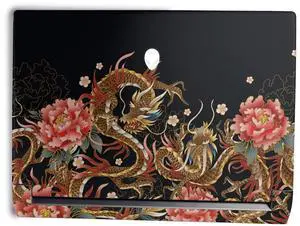 MightySkins Skin Compatible with Alienware M15 R7 (2022) Full Wrap Kit - Stitch Dragons | Protective, Durable, and Unique Vinyl Decal wrap Cover | Easy to Apply & Change Styles | Made in The USA