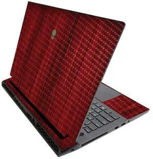 MightySkins Carbon Fiber Skin for Alienware M17 R3 (2020) & M17 R4 (2021) - Cherry Grain | Durable Textured Carbon Fiber Finish | Easy to Apply and Change Style | Made in The USA