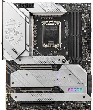 MSI Z690 Force WiFi Gaming Motherboard (ATX, 12th Gen Intel Core, LGA 1700 Socket, DDR5, PCIe 4, CFX, M.2 Slots, Wi-Fi 6E)