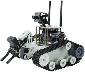 Yahboom DIY Programmable Project ROS Starter Tank Chassis Robot with AI Camera for Jetson Nano B01 Recognition Tracking OpenCV MediaPipe (Transbot-SE Without Nano)