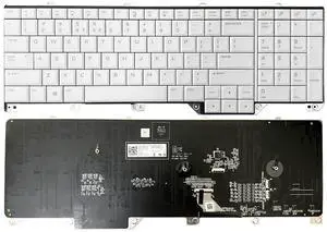 GinTai US Backlit Keyboard Laptop Replacement for Dell Alienware 17 R5 Area 51M 07NF7F RGB PK132F11B01 NSK-EYBBC (White)