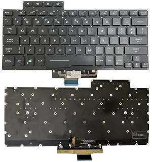 GinTai Laptops Keyboard Backlit US Replacement for ASUS ROG G14 Zephyrus GA401 GA401I GA401IU GA401IV GA401M US 6037B0207101 0KNR0-2618US00