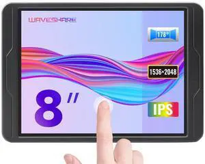 waveshare 8inch 2K Capacitive Touch Display, Compatible with Raspberry Pi 5/ 4B and CM4, 1536×2048, IPS, High Compatibility