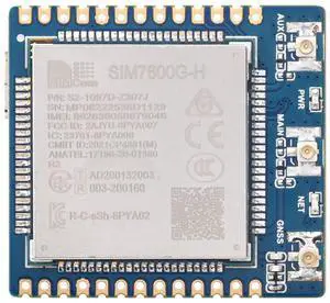 Waveshare SIM7600G-H 4G Communication Module, Compatible with Raspberry Pi 5/4B/3B/Zero/Zero W/Zero 2W/Pico/Pico W/Pico WH, Multi-Band Support, 4G/3G/2G, with GNSS Positioning-Standard Version