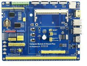 Waveshare Compute Module IO Board Plus Development Composite Breakout Board for Developing with Raspberry Pi CM4S/CM3 CM3L Various Common Use Components