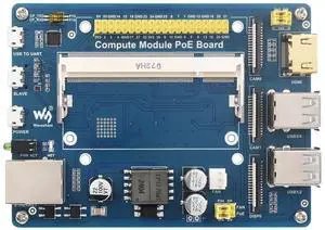 Waveshare Power Over Ethernet PoE Board for Raspberry Pi Compute Module CM3/ CM3L/ CM3+/ CM3+L