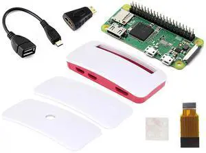 Built-in WiFi and Bluetooth Pi Zero WH, Zero WH Package Comes with Raspberry Pi Zero W with 40PIN Pre-Soldered GPIO Headers +Mini HDMI to HDMI Adapter +Micro USB OTG Cable