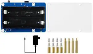 Waveshare UPS HAT (B) for Raspberry Pi 5V Uninterruptible Power Supply 5A High Current with Pogo Pins Connector