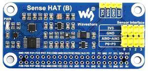Waveshare Sense HAT (B) for Raspberry Pi Onboard Multi Powerful Sensors Supports External Sensors