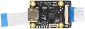 Geekworm HDMI to CSI-2 C790 Input Module for Raspberry Pi - TC358743 Supports 1080p60fps Video & Audio, Compatible With Pi 5/4B/3B+/3B/Zero/W/2W/CM4