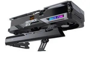 EZDIY-FAB GPU Holder Brace Graphics Card GPU Support Video Card Holder Bracket, Strenchable Structure, Video Card Sag Holder/Holster Bracket Support RX7990XTX, RTX4090, Black-341-2