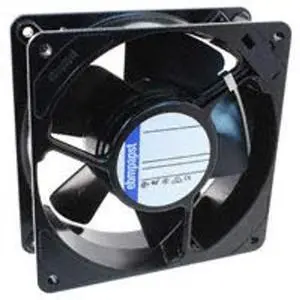 EBM-PAPST 4606Z AC Fans 119x38mm 115VAC 60Hz 106CFM 18W 3100RPM 45dBA BB, 2 Terminals, Metal Frame/Blade