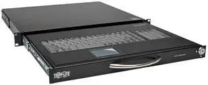 TRIPP LITE 1U Rackmount Keyboard with KVM Cable Kit for 2-Post or 4-Post Racks (SRSHELFKBD)
