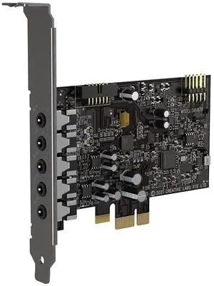 Creative Sound Blaster Audigy Fx V2 Upgradable Hi-res PCI-e Sound Card with 5.1 Discrete and Virtual Surround, Scout Mode, SmartComms Kit for PC