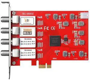 TBS 6904SE DVB-S2 / S / S2X Quad Tuner PCIe Card for Satellite Live TV