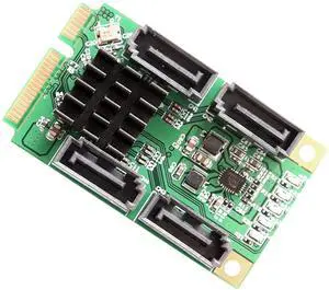 IO Crest 4 Port SATA III Mini Pci-E Controller Card Components Other SI-MPE40125
