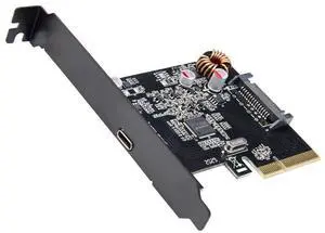 Syba Single Port USB-C 3.2 Gen 2x2 PCI-e Gen 3 x4 Expansion Card ASMedia ASM3242