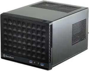 Silverstone Computer Case with Mesh Front Panel,Black (SG13B)