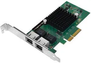 SIIG Dual-Port Gigabit Ethernet PCIe 4-Lane Card - I350-T2
