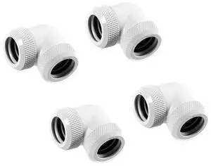 Barrow 14mm Multi-Link to Multi-Link Fitting, 90 Degree Angle, White, 4-pack