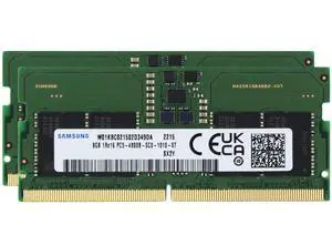 16GB (2x8GB) DDR5 4800MHz PC5-38400 SODIMM 1Rx16 CL40 1.1v Laptop Notebook Memory RAM M425R1GA4BB0-CQK