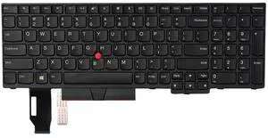 AUTENS Replacement US Keyboard for Lenovo ThinkPad E580 E585 L580 E590 E595 L590 T590 P15S P52 P72 P53 P53S P73 P53 P52 T15(Not Fit P52s) Laptop (No Backlight)