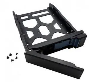 Qnap TRAY-35-NK-BLK03 HDD Tray for 3.5" & 2.5" Drives without Key Lock, Plastic Construction, Toolless Build, Black