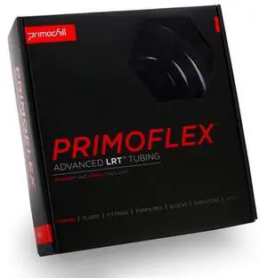 PrimoChill PrimoFlex LRT Custom Watercooling Flexible Tubing -1/2in.ID x 3/4in.OD, 10 feet Bundled with System Prep and Coolant, Made with Premium Materials, Proudly Made in The USA - Onyx Black