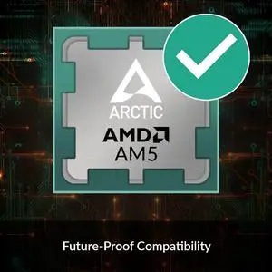 ARCTIC Freezer A35 RGB - Single Tower CPU Cooler with RGB, AMD Specific, Pressure Optimized 120 mm P-Fan, 2001700 RPM, 4 Heat Pipes, incl. MX-5 Thermal Paste - Black
