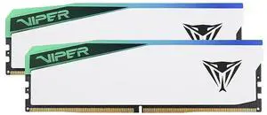 Patriot Memory Viper Elite 5 RGB DDR5 RAM 48GB (2X24GB) 6000MT/s CL42 1.35v UDIMM Desktop Gaming Memory Kit Compatible with Intel XMP/AMD Expo - PVER548G60C42KW