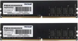 Patriot Memory Signature Line DDR4 16GB (2 x 8GB) 2666MHz (PC4-21300) UDIMM Dual Kit Memory Kit PSD416G2666K