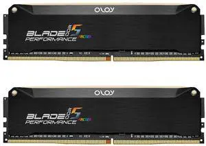 OLOy DDR5 RAM 32GB (2x16GB) Black Hairline Blade RGB 6000 MHz CL30 1.4V Gaming UDIMM (MD5U1660306BRKDE)