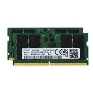 Sam Original 64GB (2x32GB) DDR5 4800MHz PC5-38400 SODIMM 2Rx8 CL40 1.1v Memory RAM Laptop Notebook Module Upgrade M425R4GA3BB0-CQK Adamanta