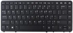 ACOMPATIBLE Replacement Keyboard for HP EliteBook 840 G1 G2 / 850 G1 G2 / HP ZBook 14 Mobile Workstation Series Laptop with Backlight (Black Frame No Pointer)