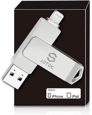 Genuine Apple MFi Certified iPhone USB Flash Drive 256GB - Real Capacity - No Fake Storage, Genuine Lightning, encrypted Auto Backup Photo Stick for iPhone iPad Photos/Videos - Avoid Fake MFi Clones!