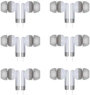 Wjjitan Bulk Earbuds 100 Pack, White Basic in-Ear Earbuds, Wholesale Disposable Headphones for Class, Students, Schools, Kids, Classrooms, Wired Earphones Bundle