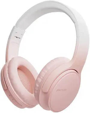 Gankoii Wireless Headphones, Bluetooth Over Ear Headsets with Microphone, Hi-Fi Audio, 60H Playtime, Touch Control, Foldable Lightweight, On-Ear Headphones for Girls Women, Travel, Work,